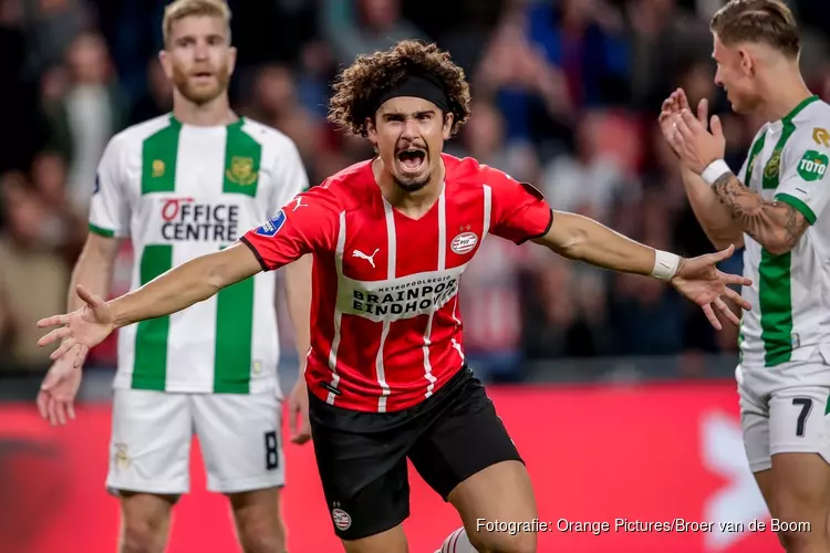 PSV heeft één helft last van FC Groningen